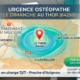 Carte du Vaucluse localisant Le Thor avec indication d’un ostéopathe ouvert le dimanche pour urgences près d’Avignon.
